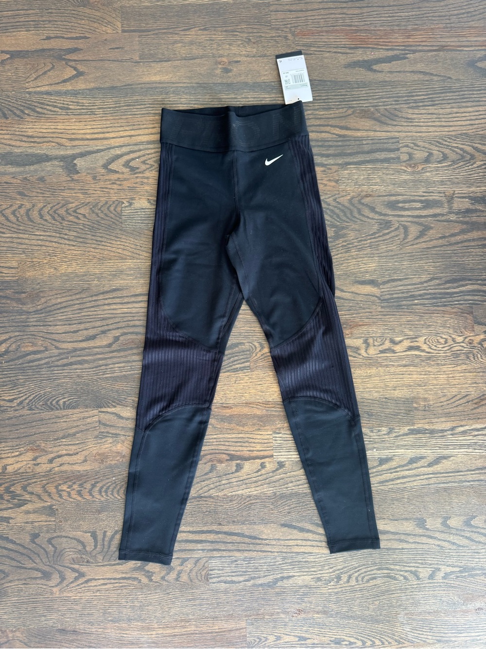 Nike Kids Black Performance Leggings with Swoosh